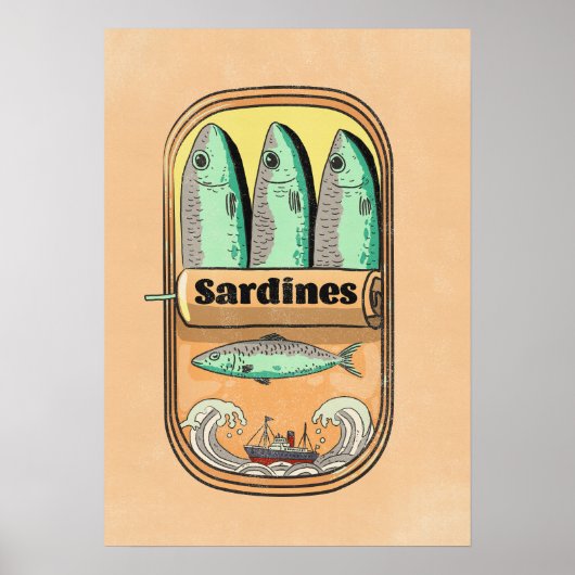 Sardinenbüchse Poster (Vorne)