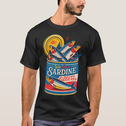 Sardinenfilet-Plakat T-Shirt (Vorderseite)