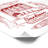 Sardinengehalt Fotodruck (Ecke)