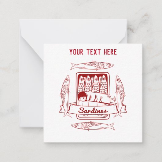 Sardinengehalt Mitteilungskarte (Vorderseite)