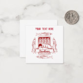 Sardinengehalt Mitteilungskarte (Vorderseite/Rückseite Beispiel)