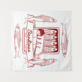 Sardinengehalt Wandteppich (Vorderseite (Horizontal))