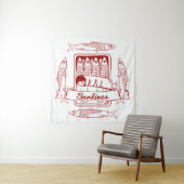 Sardinengehalt Wandteppich (Beispiel)