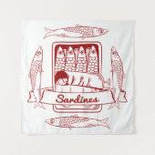 Sardinengehalt Wandteppich (Vorderseite)