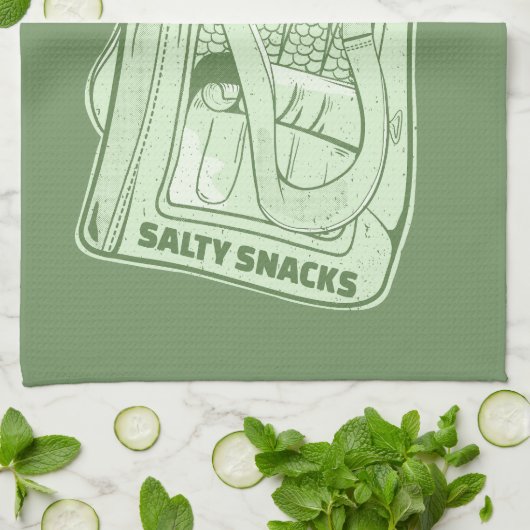 Sardinenmilch Geschirrtuch (Gefaltet)