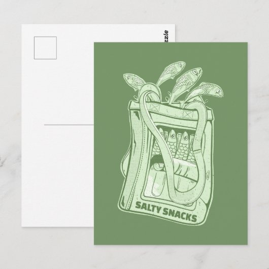 Sardinenmilch Postkarte (Vorne/Hinten)