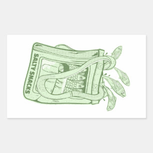 Sardinenmilch Rechteckiger Aufkleber