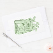 Sardinenmilch Rechteckiger Aufkleber (Umschlag)