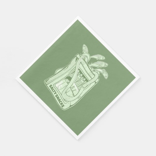 Sardinenmilch Serviette (Ecke)