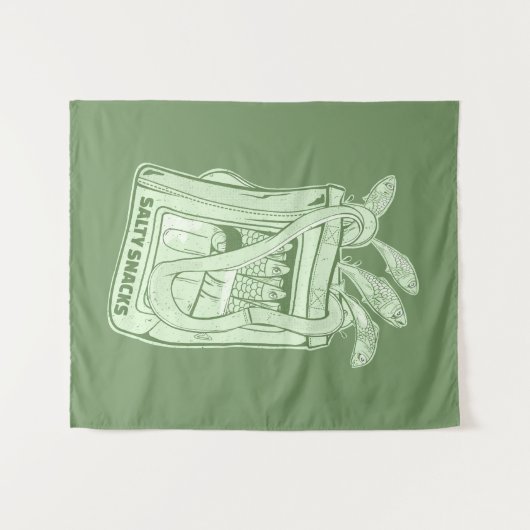 Sardinenmilch Wandteppich (Vorderseite (Horizontal))