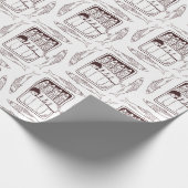 Sardinenmuster Geschenkpapier (Ecke)