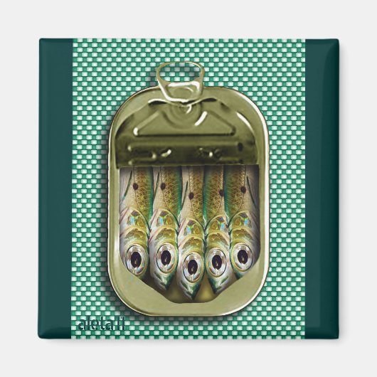 Sardinentin Magnet (Vorne)