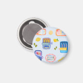 Sardines and Lemons Magnet (Vorderseite/Rückseite)