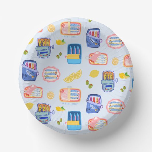 Sardines and Lemons Pappteller (Vorderseite)