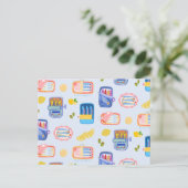 Sardines and Lemons Postkarte (Stehend Vorderseite)