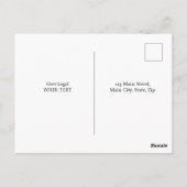 Sardines and Lemons Postkarte (Rückseite)