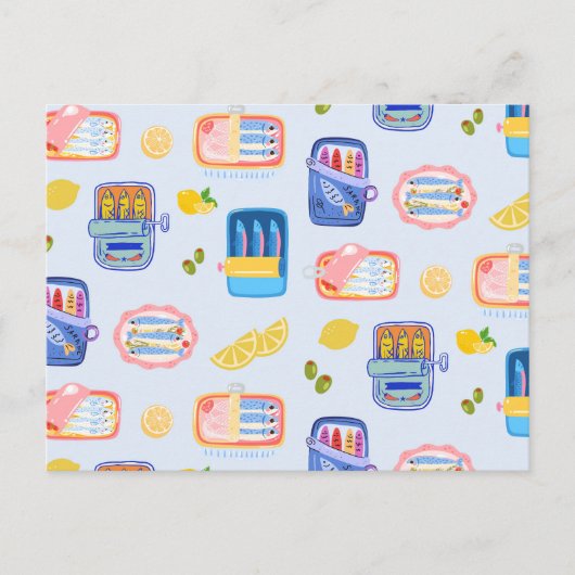 Sardines and Lemons Postkarte (Vorderseite)