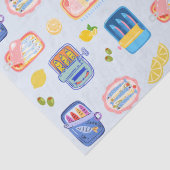 Sardines and Lemons Seidenpapier (Detail)