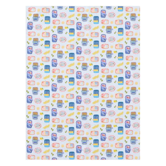 Sardines and Lemons Tischdecke (Vorderseite)