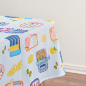 Sardines and Lemons Tischdecke (Beispiel)