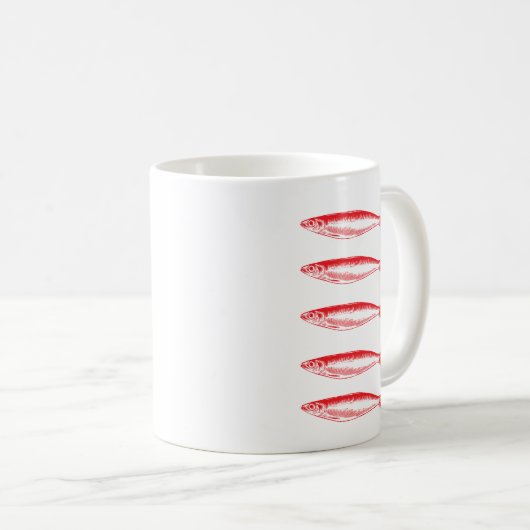 Sardines Fish Fisherman Kaffeetasse (VorderseiteRechts)