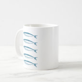 Sardines Fish Fisherman Kaffeetasse (Vorderseite Links)