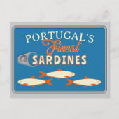 Sardines Greetings Custom Portugal Tinned Fish Postkarte (Vorderseite)