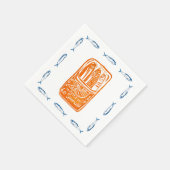 Sardines Lino Design Cocktail Party Napkins Set Serviette (Ecke)