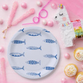 Sardines Pattern Pappteller (Party)