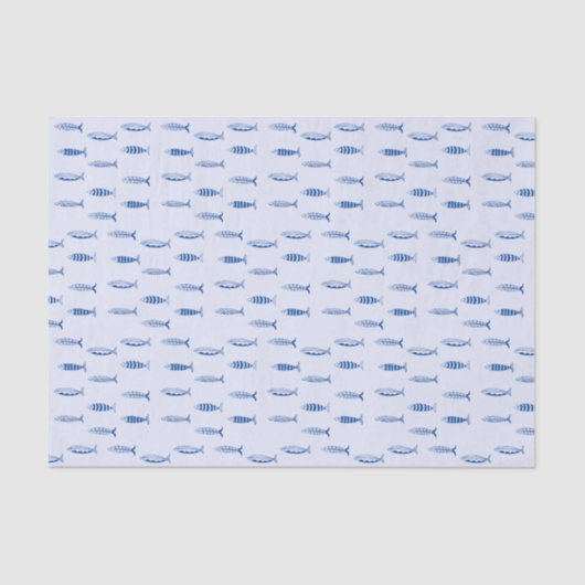 Sardines Pattern Seidenpapier (Vorderseite)