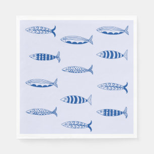 Sardines Pattern Serviette