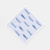 Sardines Pattern Serviette (Ecke)