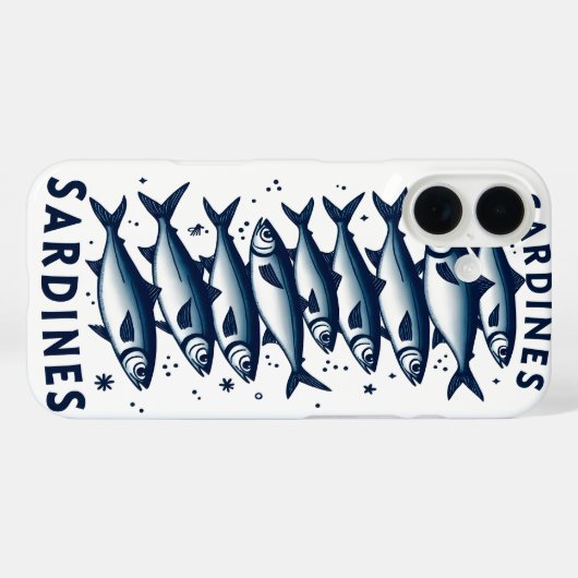 Sardines Phone Case für iPhone 16 (Rückseite (Horizontal))