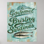 Sardines print _ Kitchen wall art _ Sardine tin pr Poster (Vorne)