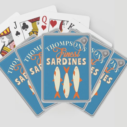 Sardines Tinned Fish Custom Poker Deck of Cards  Spielkarten