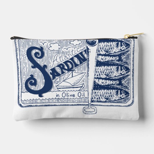 Sardines Tinned Fish Fisherman Core Zubehörtasche (Rückseite)