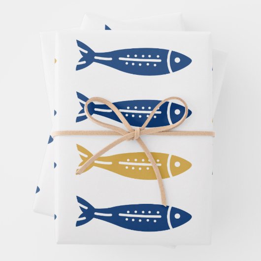 Sardines Wrapping Paper Geschenkpapier Set (Beispiel)