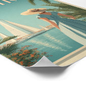 Sardinia 50s vintage poster (Ecke)