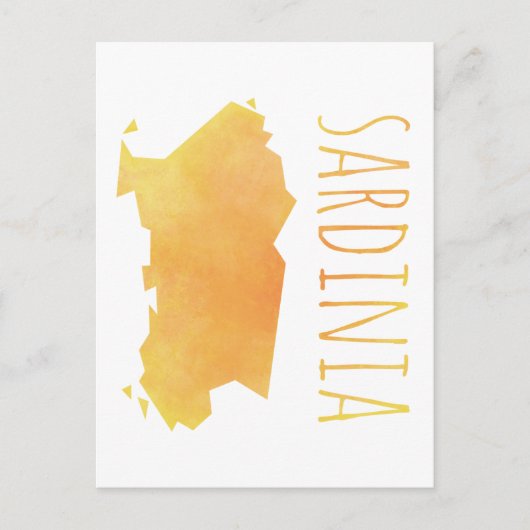 Sardinia Karte (Vorderseite)