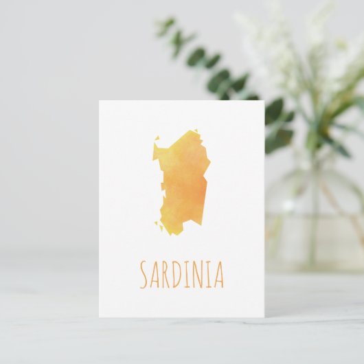Sardinia Karte (Stehend Vorderseite)