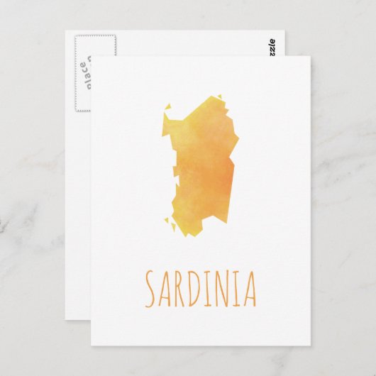 Sardinia Karte (Vorne/Hinten)