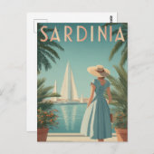 Sardinien 50er Vintag Postkarte (Vorne/Hinten)