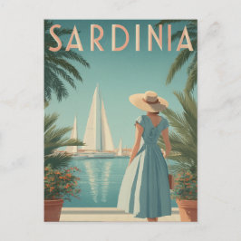 Sardinien 50er Vintag Postkarte