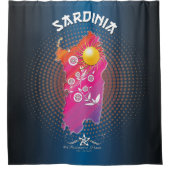 Sardinien Duschvorhang (Vorderseite)
