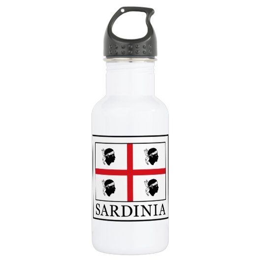 Sardinien Edelstahlflasche (Vorderseite)