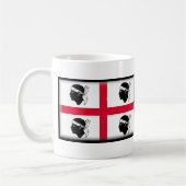 Sardinien-Flagge Kaffeetasse (Links)