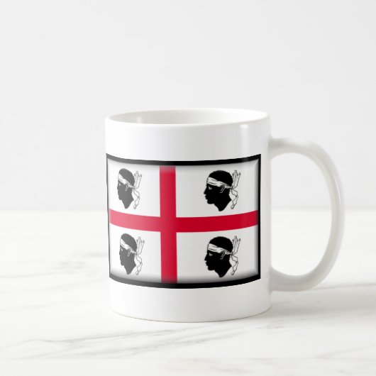 Sardinien-Flagge Kaffeetasse (Rechts)