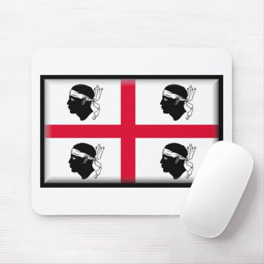 Sardinien-Flagge Mousepad (Mit Mouse)