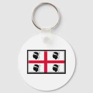Sardinien-Flagge Schlüsselanhänger