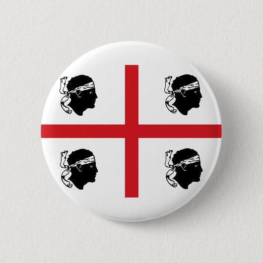 Sardinien-Flaggenitalien-Regionsinsel ethnisch Button (Vorderseite)